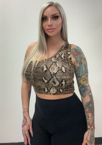 Snakeskin Crop Top