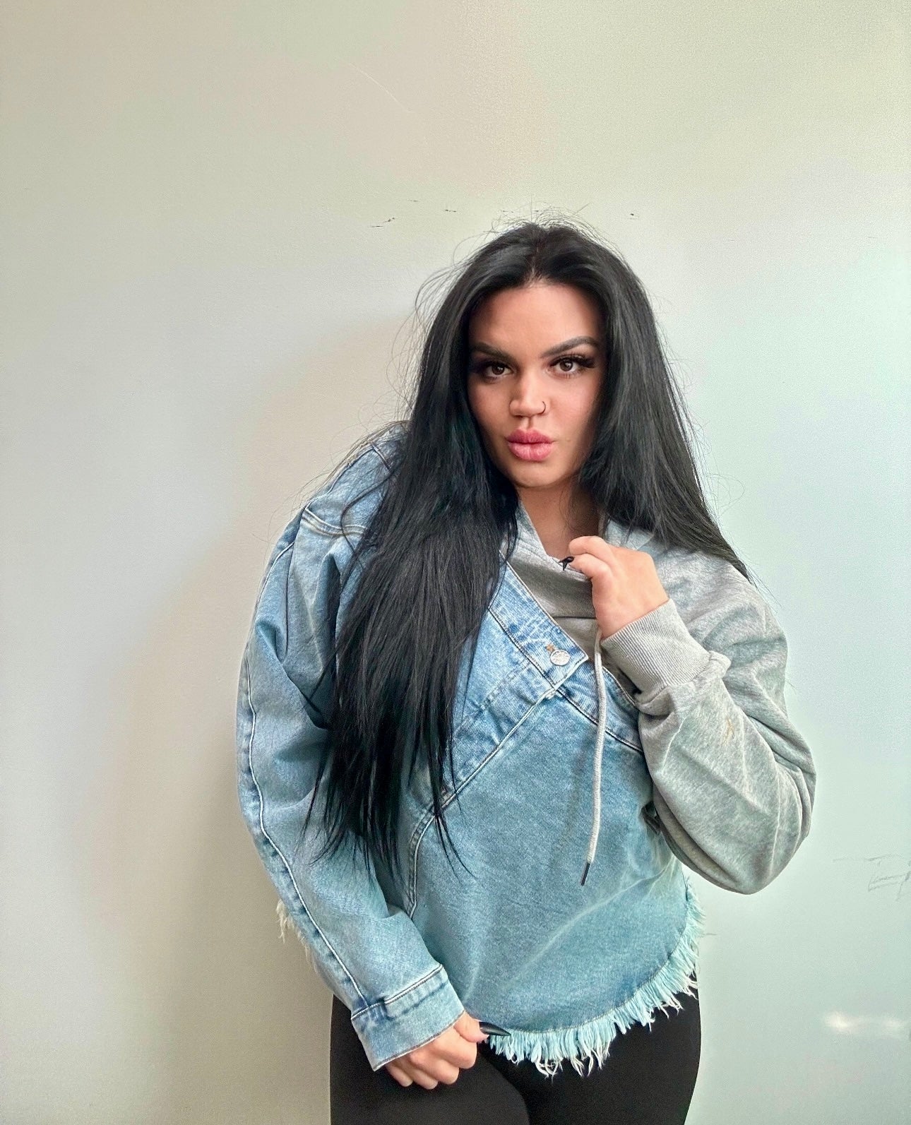 Denim & Hoodie Contrast