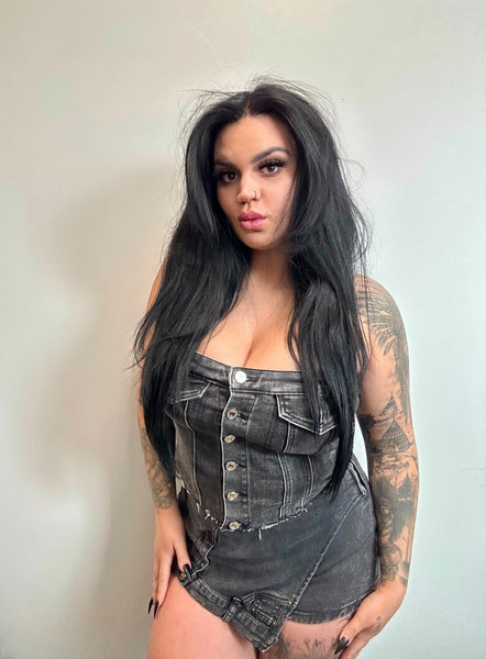 Denim Corset