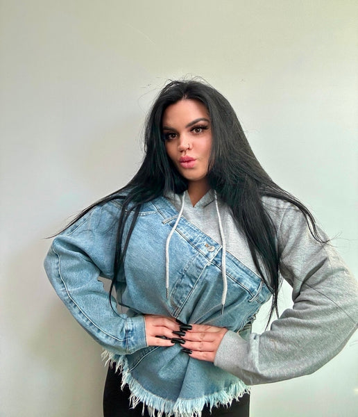 Denim & Hoodie Contrast